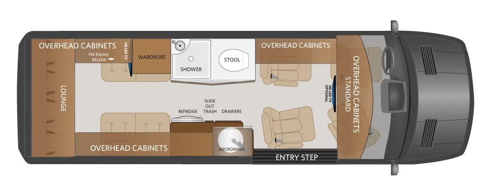 Fleetwood Xcursion SL4E floor plan