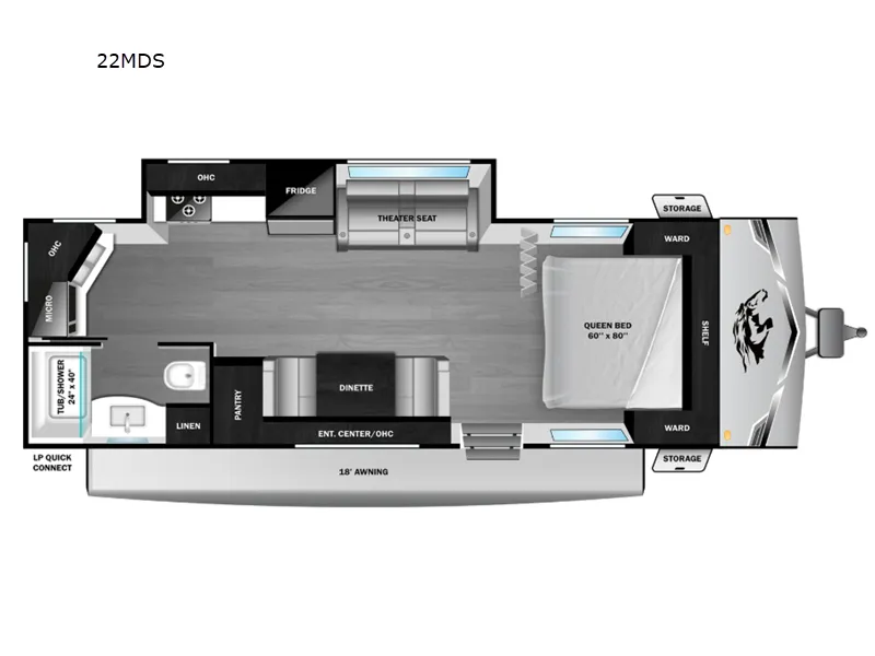 2026 Open Range Open Range Colt 22MDS floor plan