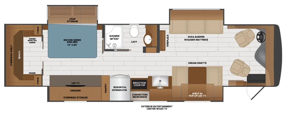 Fleetwood Frontier GTX 37RT floor plan