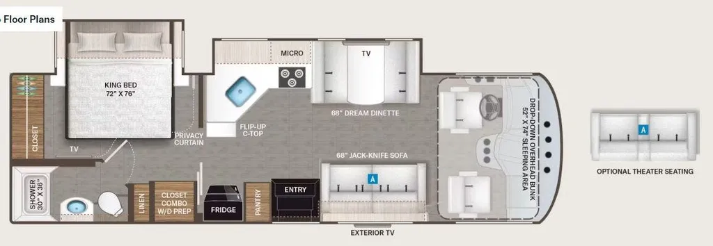 2027 Thor Motor Coach A.C.E 29G floor plan