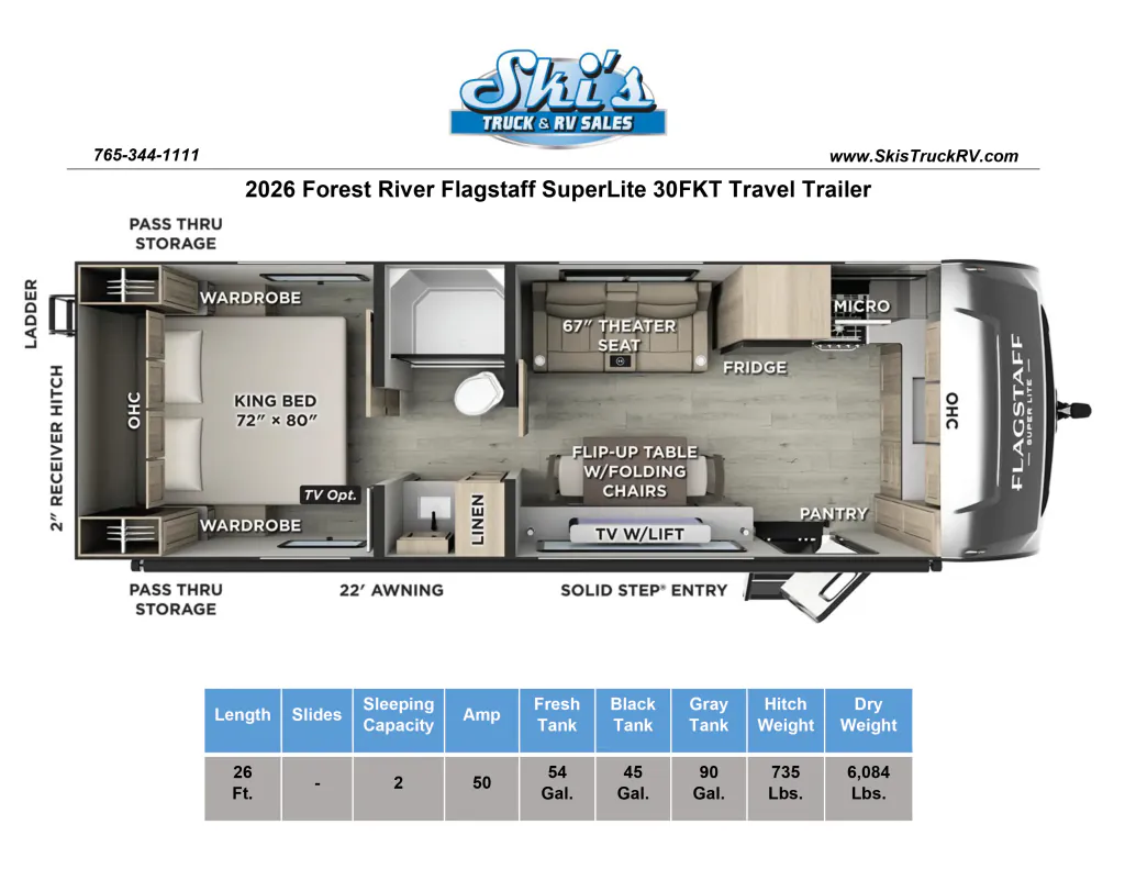 2026 Forest River Flagstaff Super Lite 30FKT, Photos photo 4