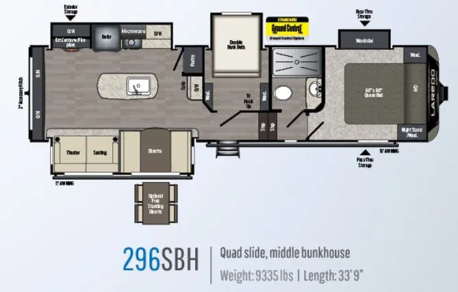 Keystone Laredo 296SBH floor plan