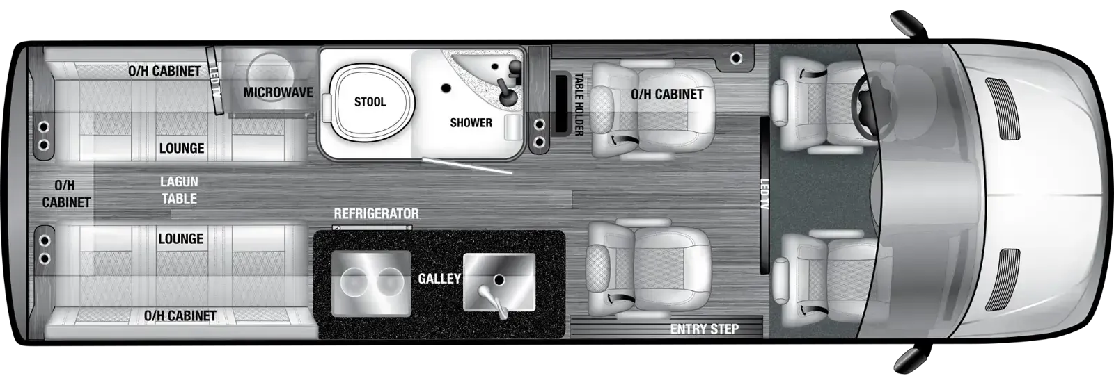 OGV Luxury Coach VTOUR 170 4TB floor plan
