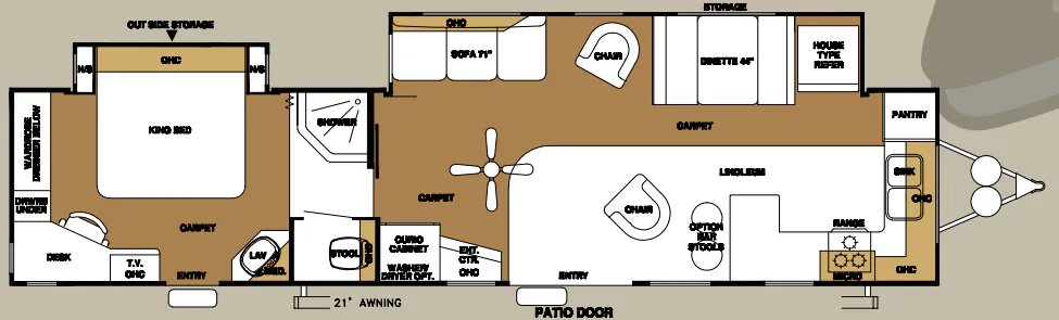 Forest River Sandpiper 402FKD exterior