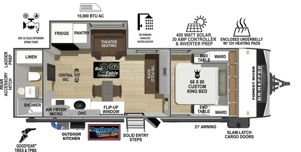 2026 Forest River Unmapped 26ML floor plan