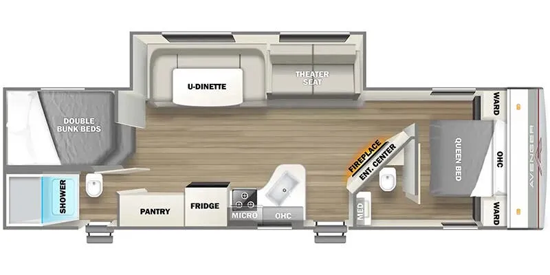 2026 Prime Time Avenger 28DBS floor plan