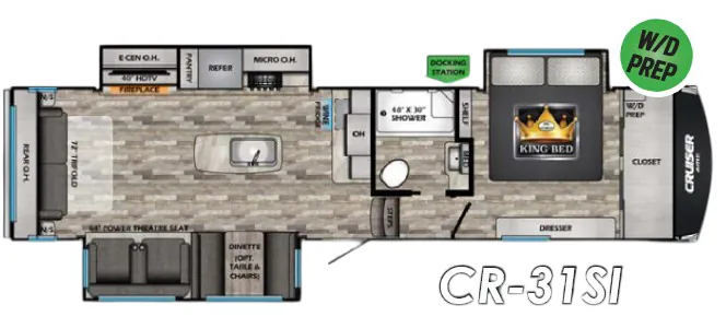 CrossRoads Cruiser Aire CR31SI floor plan
