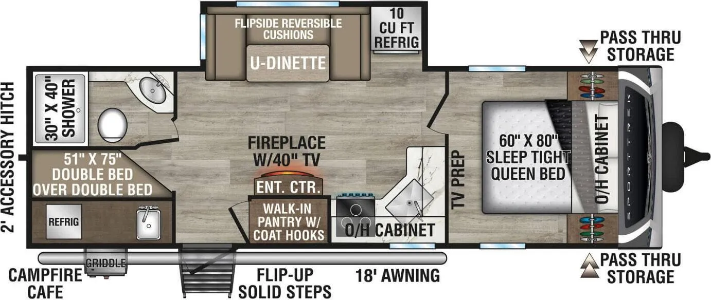Venture RV SportTrek ST261VBH floor plan