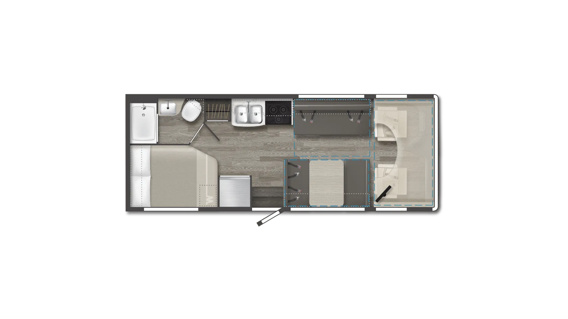 Winnebago Minnie Winnie 25B floor plan