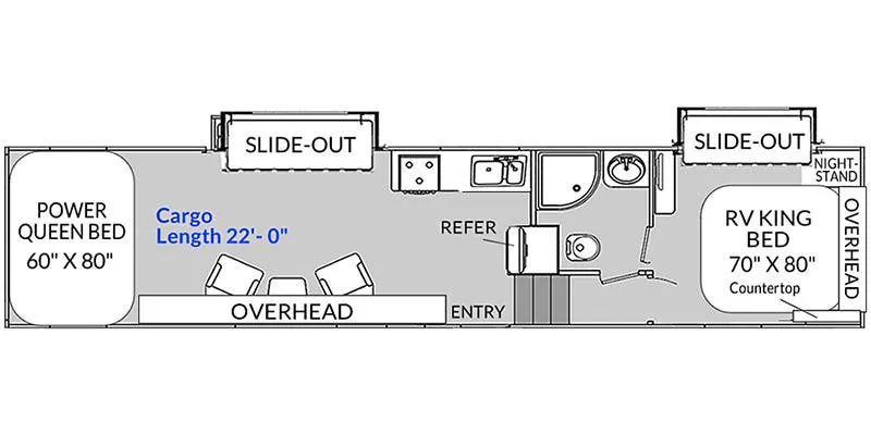 Genesis Supreme Genesis 37CRXL floor plan