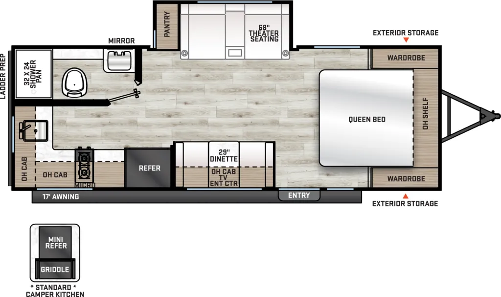 2026 Coachmen Catalina Summit Series 7 194RBS floor plan