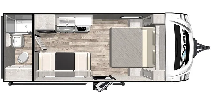 2022 Forest River Vibe 16RB - Floor plan