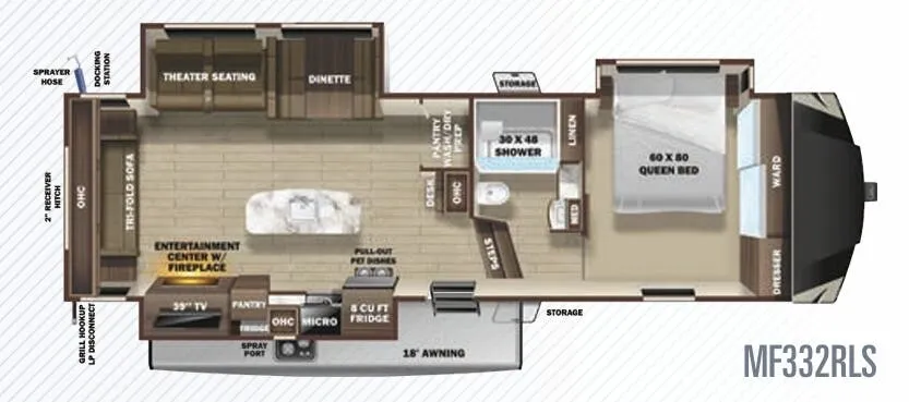 Highland Ridge Mesa Ridge Limited MF332RLS exterior