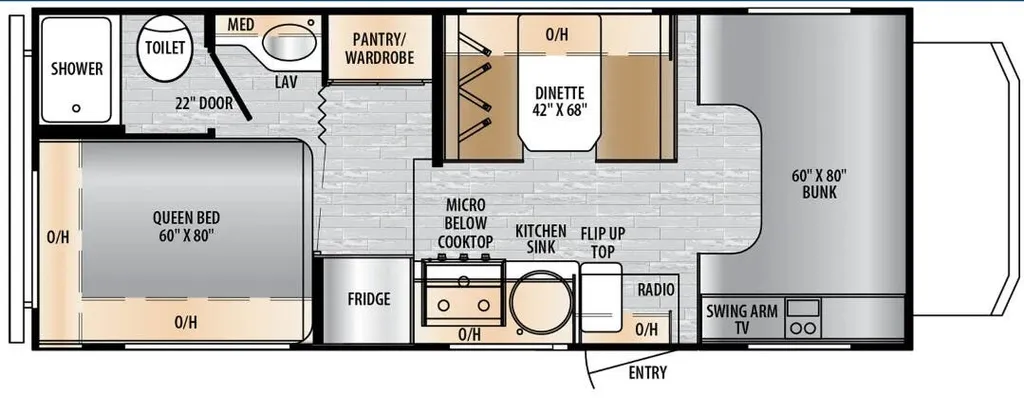 2026 East to West Entrada 2000NS floor plan