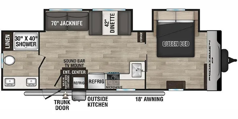 K-Z Sportsmen SE 292RBKSE floor plan