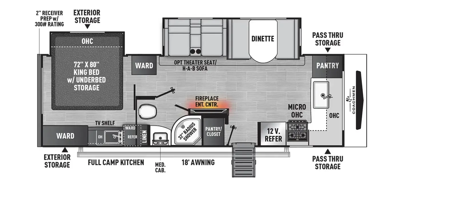 Coachmen Freedom Express Ultra Lite 259FKDS floor plan