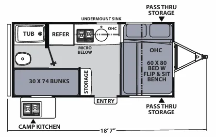 2020 Coachmen Apex Tera 15T - Floor plan