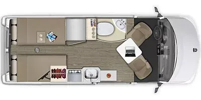 2022 Roadtrek Roadtrek Chase - Floor plan