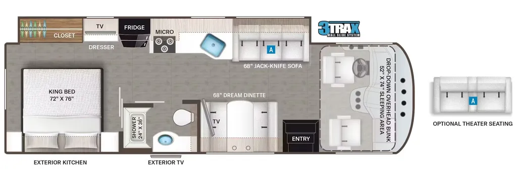 2026 Thor Motor Coach Resonate 29D floor plan