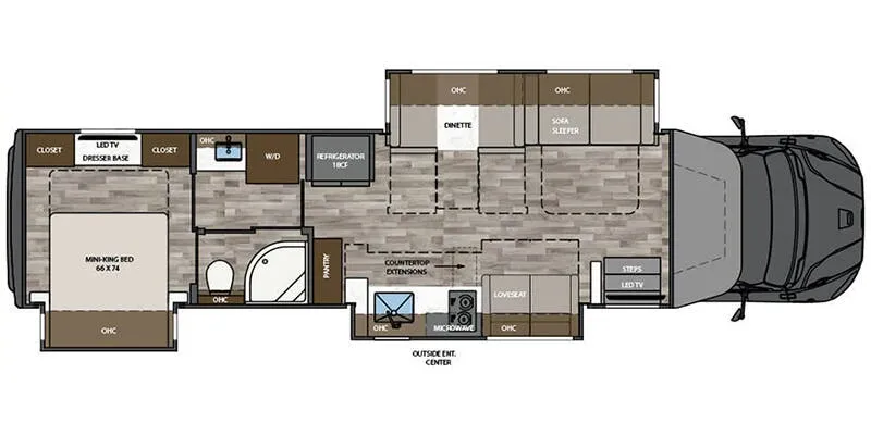 2025 Renegade RV Verona 40VTS - Floor plan