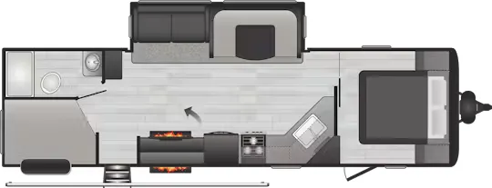 Keystone Hideout 29DFSWE floor plan