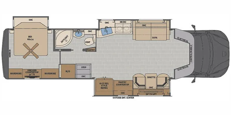 Renegade RV Verona LE 37LMB floor plan