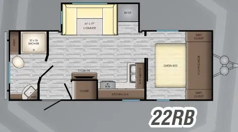 CrossRoads Volante 22RB floor plan