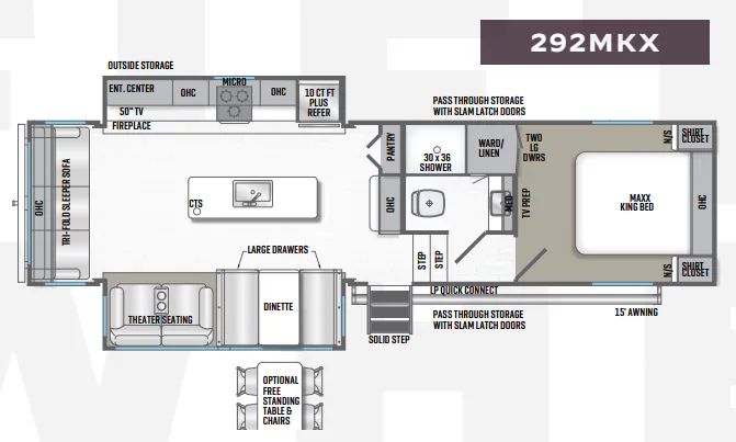 Forest River Wildcat Maxx 292MKX floor plan