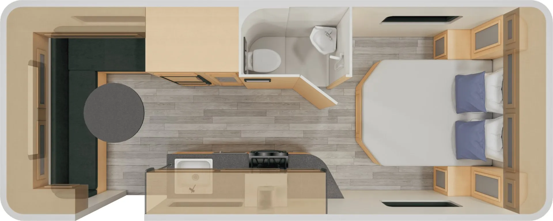 Escape Trailer Escape 23 23 F2 floor plan