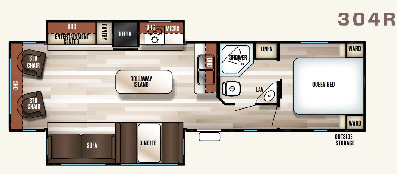 Forest River Cherokee Patriot Edition 304R floor plan