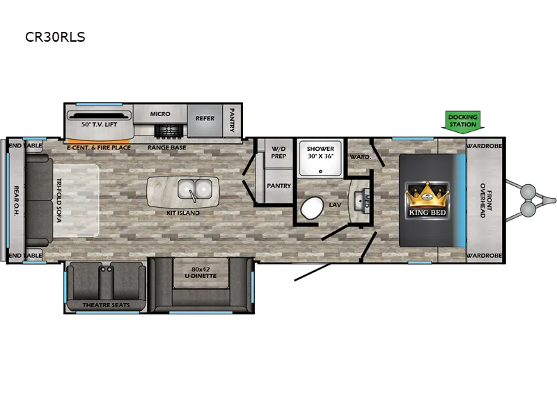 2024 Crossroads RV Cruiser Aire 30RLS floor plan