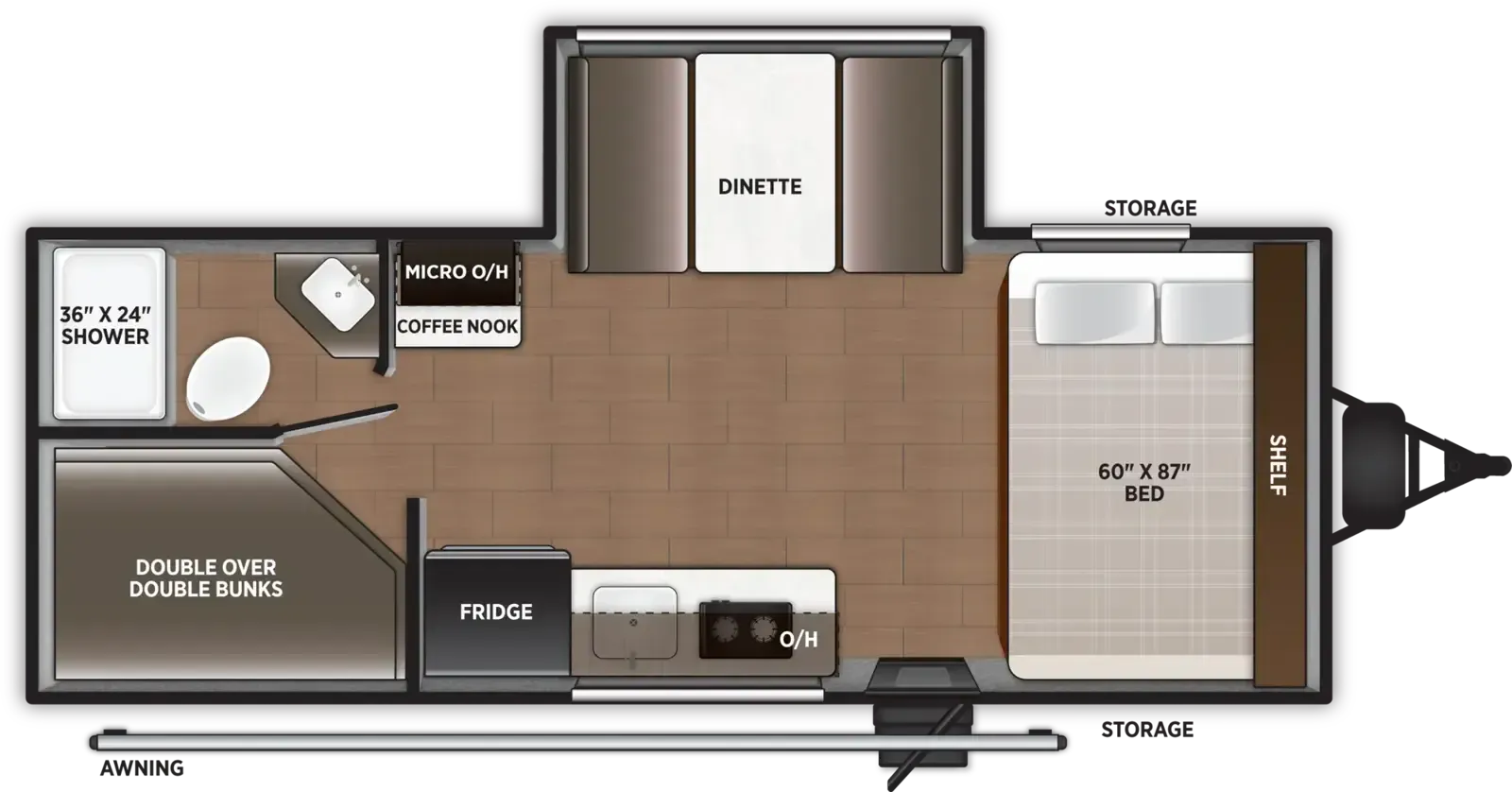 Forest River Airelume 170 floor plan