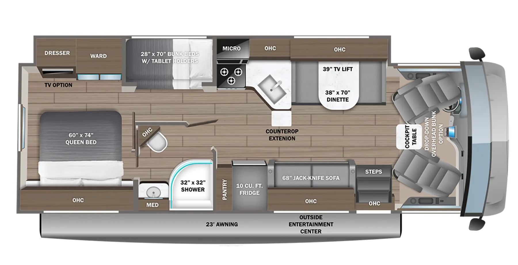 Jayco Alante 29F floor plan