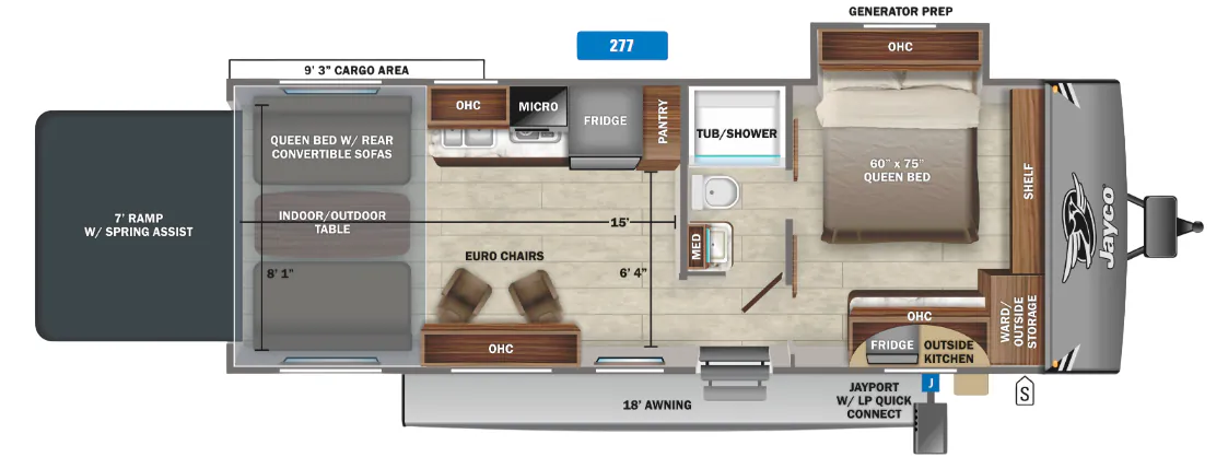 Jayco Octane 277 floor plan