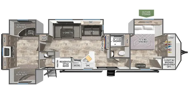 2026 Palomino Puma Destination 39PQB floor plan