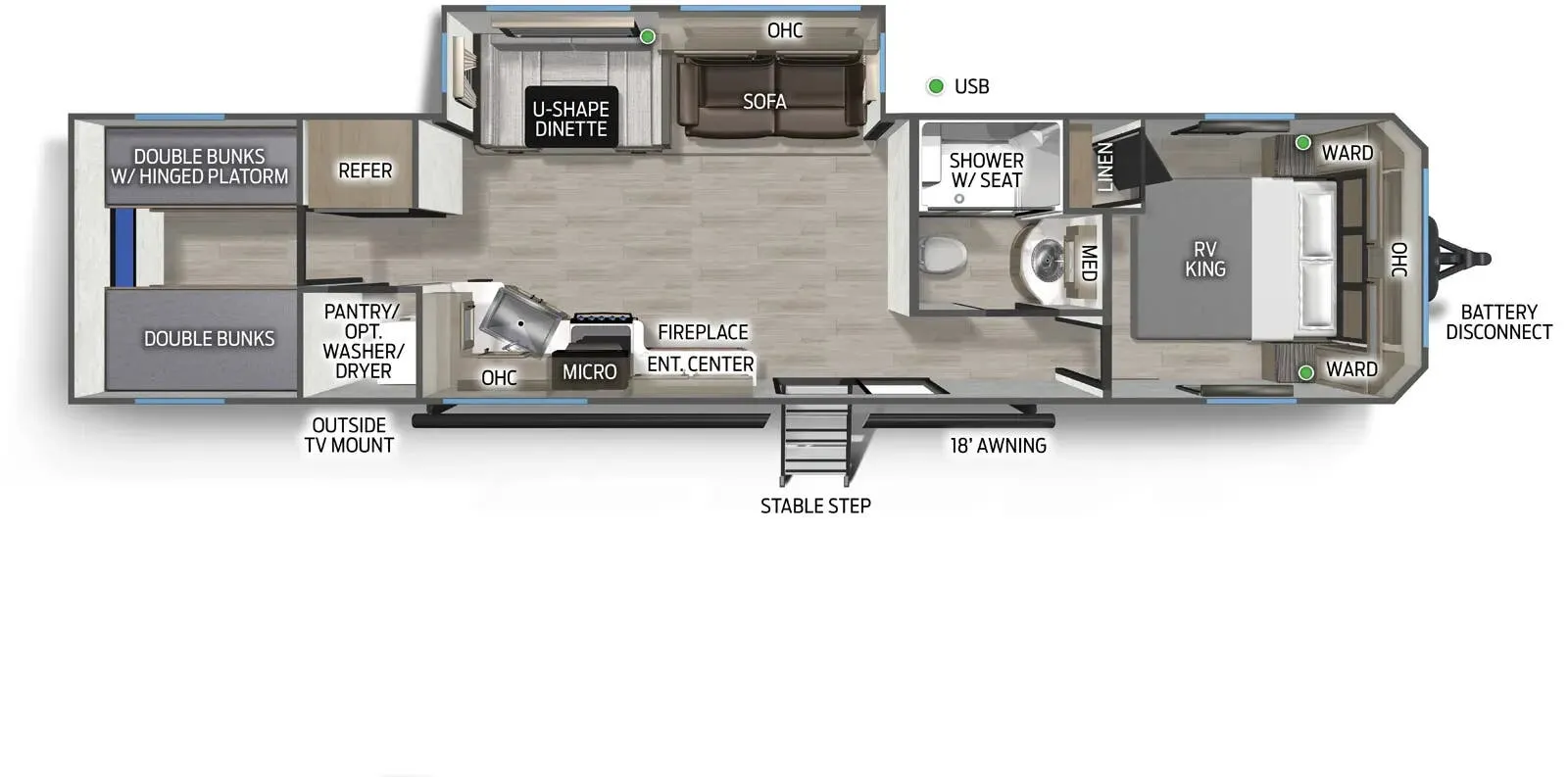 2026 Forest River Cherokee Timberwolf Black Label 39TNBL - Floor plan
