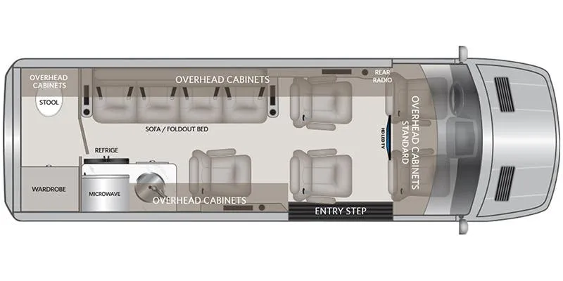 American Coach American Patriot Cruiser S5 floor plan