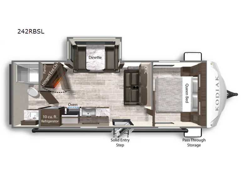 2022 Dutchmen Kodiak Ultra-Lite 242RBSL - Floor plan
