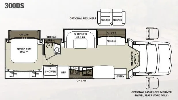 Coachmen Concord 300DS floor plan