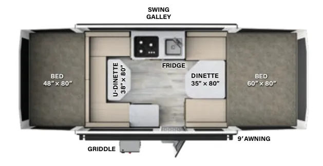 Forest River Flagstaff MAC 208 floor plan