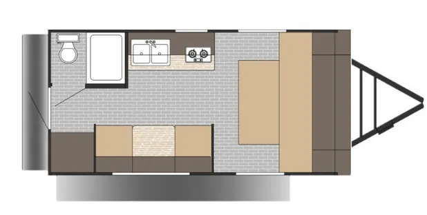 2026 SUNSET PARK RV SUNLITE 18RD - Floor plan