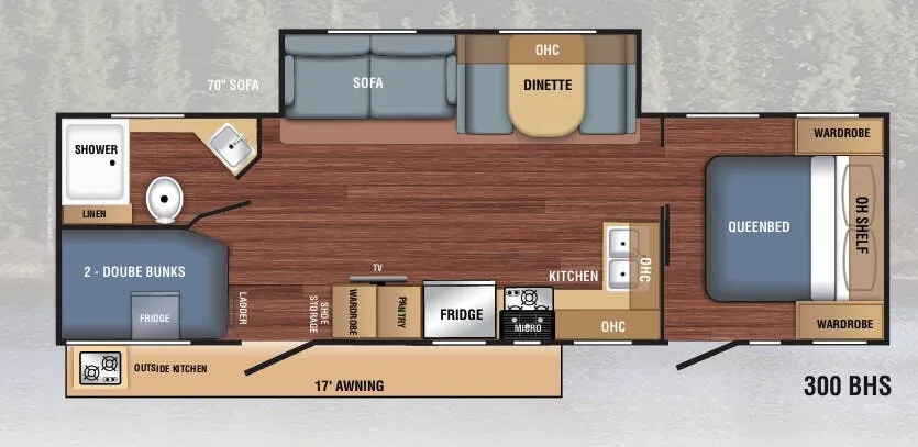 Braxton Creek LX 300BHS floor plan