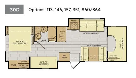 Fleetwood Jamboree 30D floor plan
