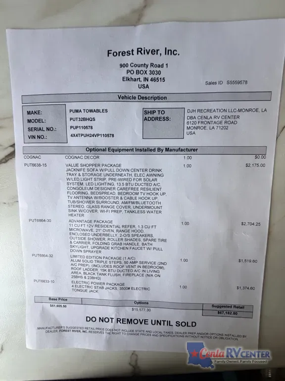 2027 Forest River Puma 32BHQS, Photos photo 11