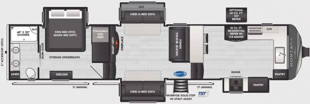 Keystone Montana 3795FK floor plan