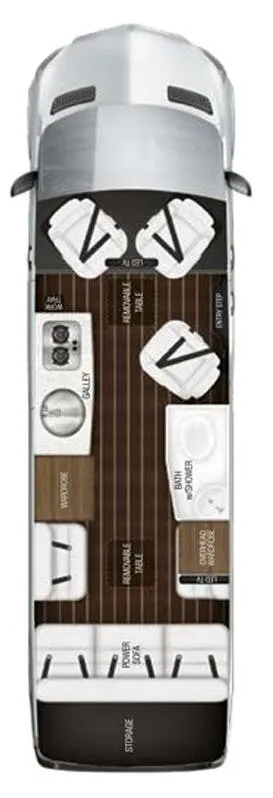 Airstream Interstate Lounge EXT WARDROBE floor plan