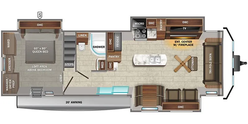 Jayco Jay Flight Bungalow 40LOFT floor plan
