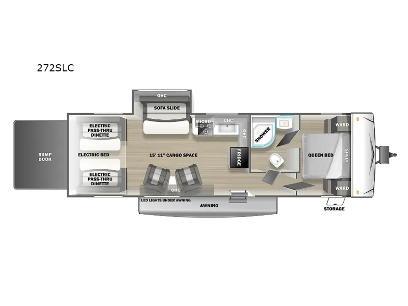 2022 Forest River Sandstorm 272SLC floor plan