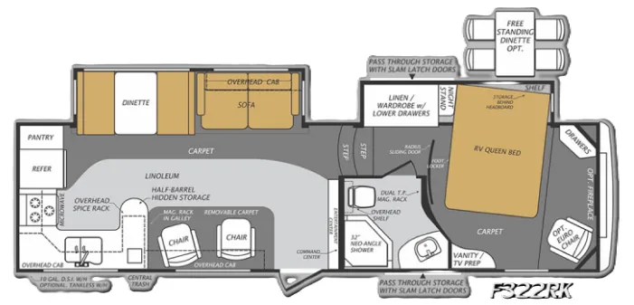 Forest River Wildcat Maxx 322RK floor plan