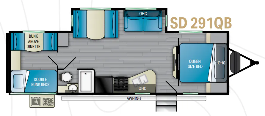 Heartland Sundance 291QB floor plan